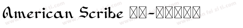 American Scribe 字体字体转换